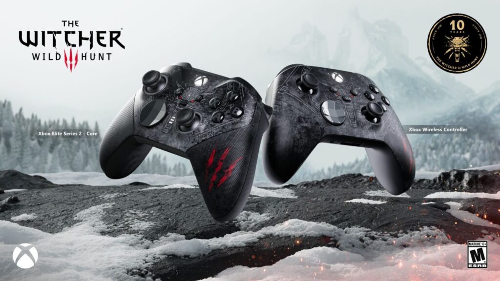 The Witcher 3: Wild Hunt 10th Anniversary Special Edition Xbox Controllers