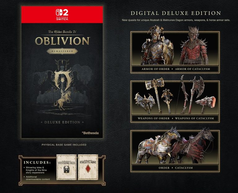 The Elder Scrolls IV: Oblivion Remastered – Deluxe Edition - Switch 2