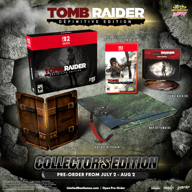 Tomb Raider: Definitive Edition - Collector's Edition for Nintendo Switch 2 (Limited Run Games #5)