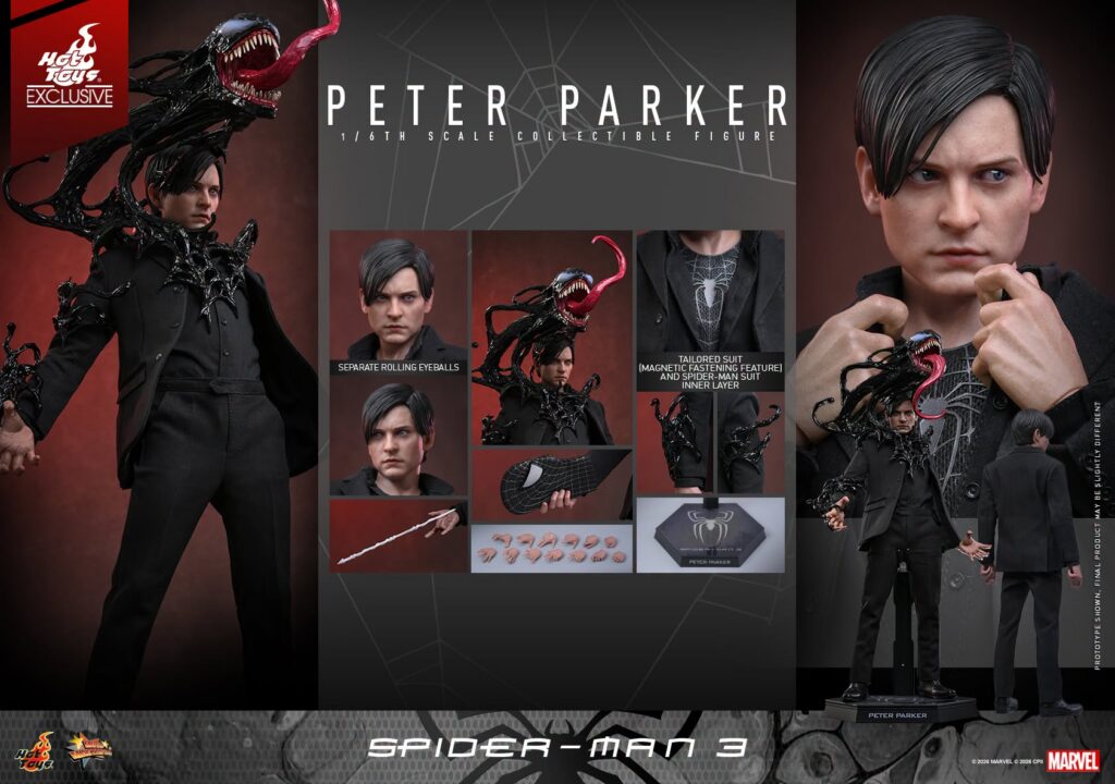 Spider-Man 3 – 1/6th Scale Peter Parker Collectible Figure Hot Toys Exclusive