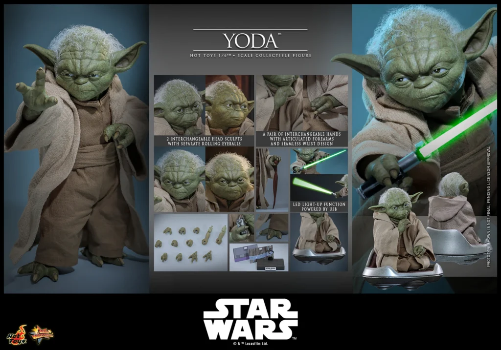 Hot Toys Yoda Sixth-Scale Figure Star Wars: Episode III – Revenge of the Sith